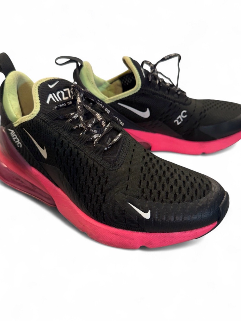 Nike Women’s Athletic Sneakers - Black, Pink & Lime